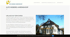 Desktop Screenshot of alte-weberei-ahrenshoop.de