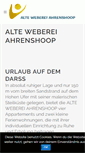 Mobile Screenshot of alte-weberei-ahrenshoop.de